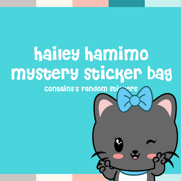 Hailey Hamimo Vinyl Sticker Mystery Pack -- 5 Randomly Selected, Popular Stickers
