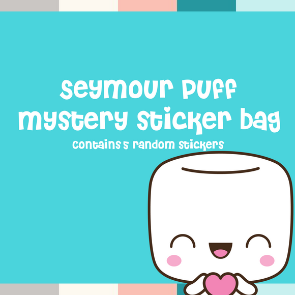 Seymour Puff Vinyl Sticker Mystery Pack -- 5 Randomly Selected, Popular Stickers