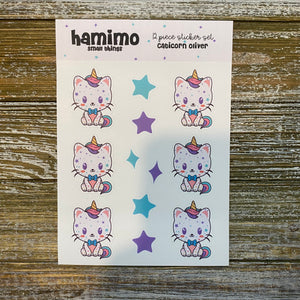 Unicorn Oliver Hamimo Sticker Sheet