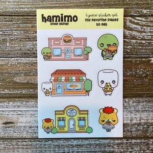 Favorite Places To Eat Sticker Sheet
