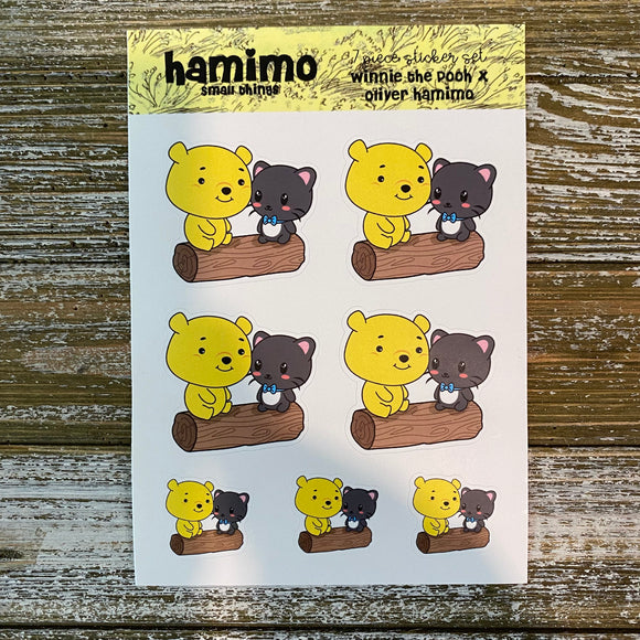 Winnie the Pooh X Oliver Hamimo Sticker Sheet