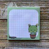 Cactus Oliver Sticky Note Pad