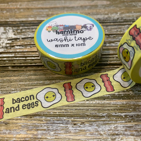 Happy Bacon and Eggs Washi Tape