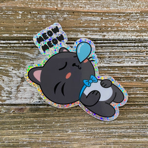 Meow Meow Oliver Glitter Sticker