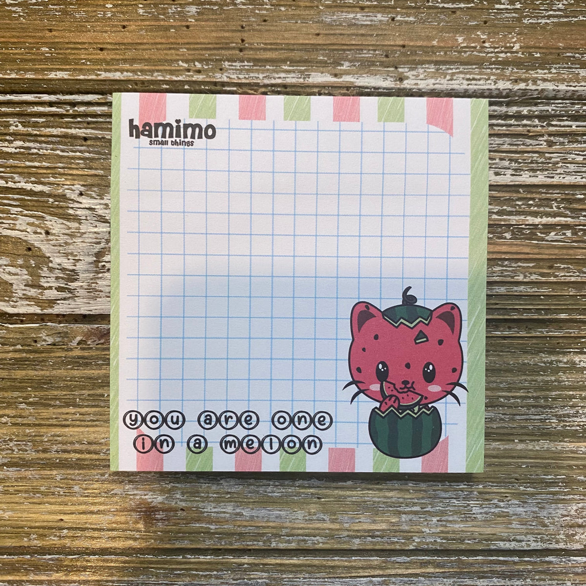 Watermelon Oliver Sticky Note Pad – Hamimo Small Things