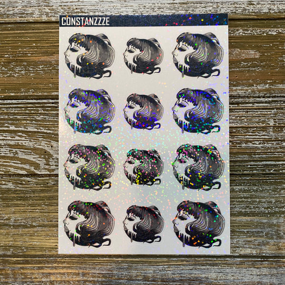 Wednesday Glitter Sticker Sheet