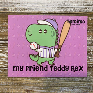 My Friend Teddy Rex Postcard