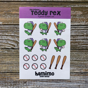 My Friend Teddy Rex Sticker Sheet