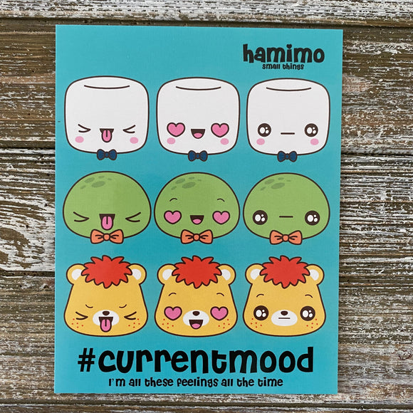 Hamimo Emoji Friends Postcard