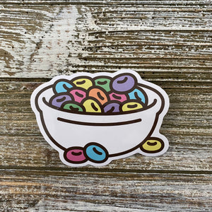 Hamimo Cereal Friends Cereal Bowl Vinyl Sticker