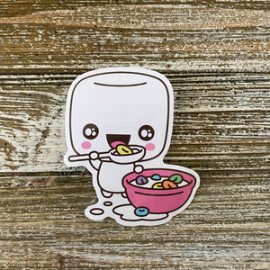 Hamimo Cereal Friends Seymour Puff Variant Vinyl Sticker