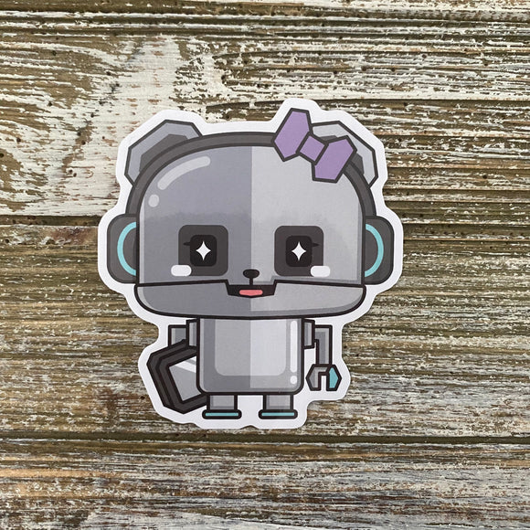 Hamimo Robot Friends Madi Panda Vinyl Sticker