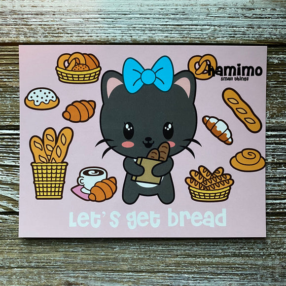 Let's Get Bread Hailey Hamimo Postcard