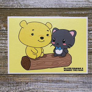 Winnie the Pooh x Oliver Hamimo 5x7 Art Print