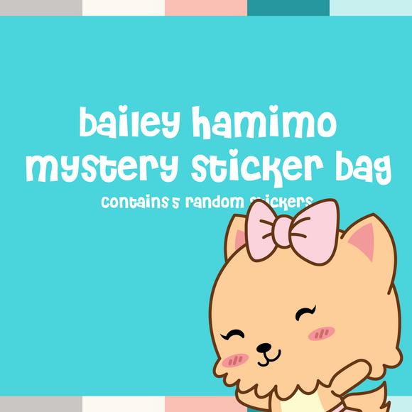 Bailey Hamimo Vinyl Sticker Mystery Pack -- 5 Randomly Selected, Popular Stickers