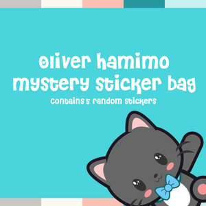 Oliver Hamimo Vinyl Sticker Mystery Pack -- 5 Randomly Selected, Popular Stickers
